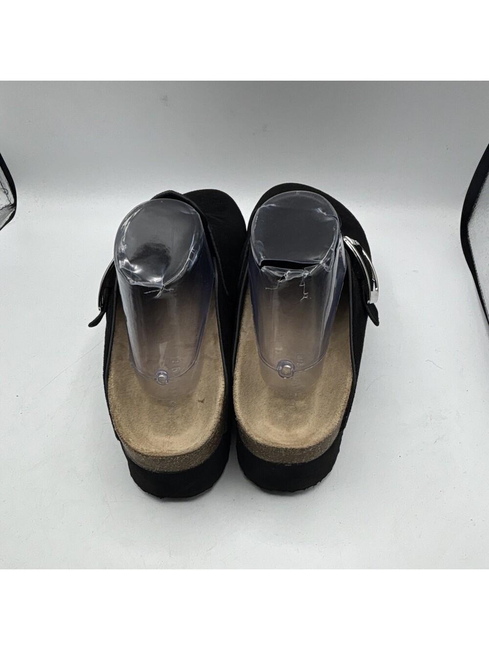 Madden Girl CUTIEPIE Women Black Textile Clog Mule Buckle Strap Shoes Size 11M - Picture 4 of 8